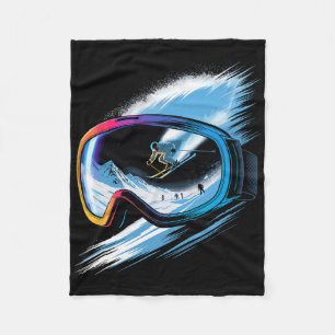 Mehrfachbelichtungs-Kunst-Skisport Berg Skischnee Fleecedecke