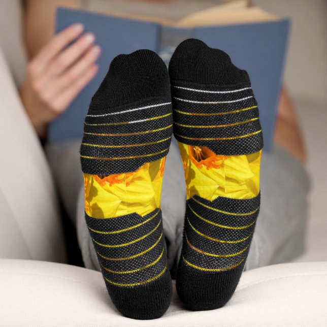 Mehrfache Daffodils Goldmedaille-Blume Socken (Unterseite)