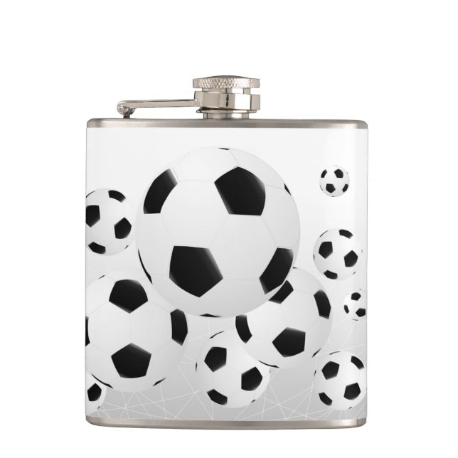 Mehrfache Fußball-Flasche Flachmann (Vorderseite)