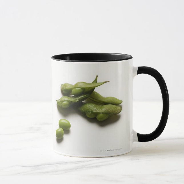 mehrfache grüne edamame Bohnen mit der Erbsenhülse Tasse (Rechts)