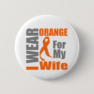 Mehrfache Sklerose trage ich orange Band-Ehefrau Button