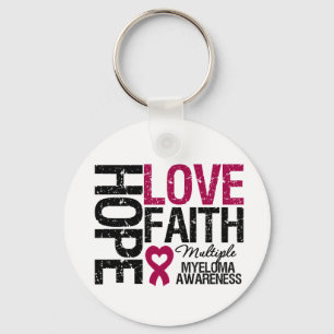 Mehrfacher Myeloma-Hoffnungs-Liebe-Glaube Schlüsselanhänger