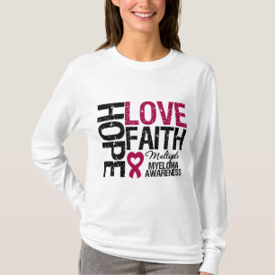 Mehrfacher Myeloma-Hoffnungs-Liebe-Glaube T-Shirt