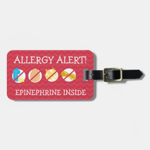 Mehrfacher Nahrungsmittelallergie-Alarm-Umbau für Gepäckanhänger