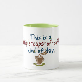 Mehrfacher Tasse Kaffee-Tag