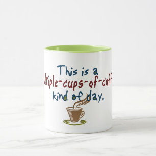 Mehrfacher Tasse Kaffee-Tag