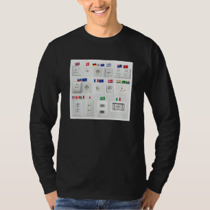 Mehrfachsteckdose Welt Länder Unterschiedlich T-Shirt
