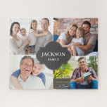 Mehrfamilienfoto-Collage-Geschenkartikel, um den W<br><div class="desc">Feiern Sie Familienmomente auf kreative und sinnvolle Weise mit diesem maßgeschneiderten Foto-Collage-Puzzle. Dieses Design mit mehreren Fotos lasse Ihnen, Ihre wertvollsten Schnappschüsse zu präsentieren - sei es aus Wiedersehen, Ferien, Ferien oder dem alltäglichen Lachen. Das elegante zentrale Namensschild verleiht diesem Rätsel eine stilvolle Touch und macht es lustig und sentimental....</div>