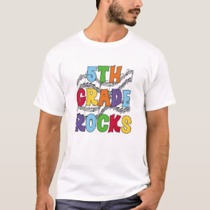 Mehrfarben5. Grad-Felsen T-Shirt