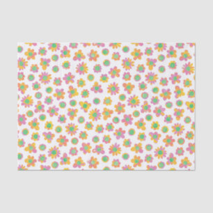MehrfarbenBlumen-Muster Seidenpapier
