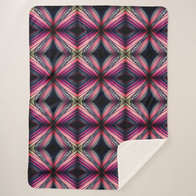 MEHRFARBENE DESIGN SHERPADECKE (Vorderseite)