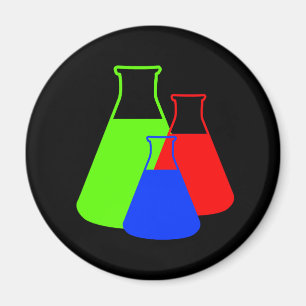 MehrfarbenERLENMEYER-KOLBEN Magnet