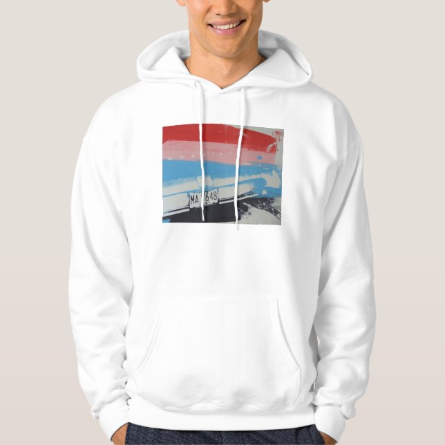 Mehrfarbenfender Hoodie (Vorderseite)