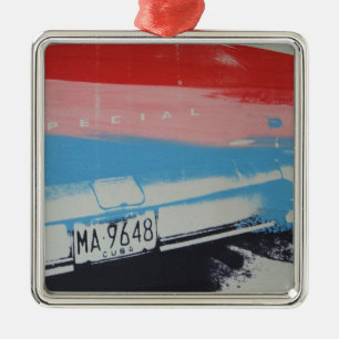 Mehrfarbenfender Silbernes Ornament