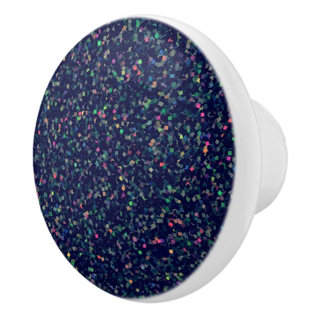 MehrfarbenGlitzerConfetti Keramikknauf (Rechts)