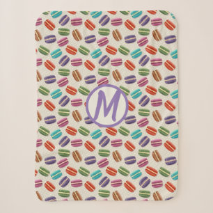 Mehrfarbenmakronen-u. des Punkt- Monogramm Sherpadecke