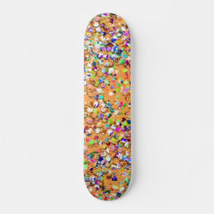 Mehrfarbenmosaik-moderner Korn-Glitzer #9 Skateboard