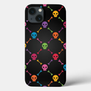 Mehrfarbenmuster mit den Schädeln Case-Mate iPhone Hülle