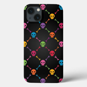 Mehrfarbenmuster mit den Schädeln Case-Mate iPhone Hülle