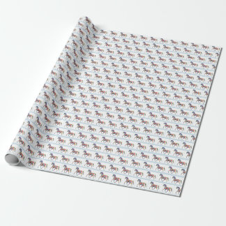 Mehrfarbenpferdegeschenk-Verpackungs-Packpapier Geschenkpapier