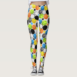 MehrfarbenPickleball Muster Leggings