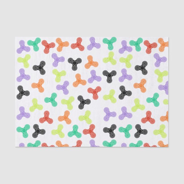 Mehrfarbenunruhe-Spinner-Entwurfs-Seidenpapier Seidenpapier (Vorderseite)