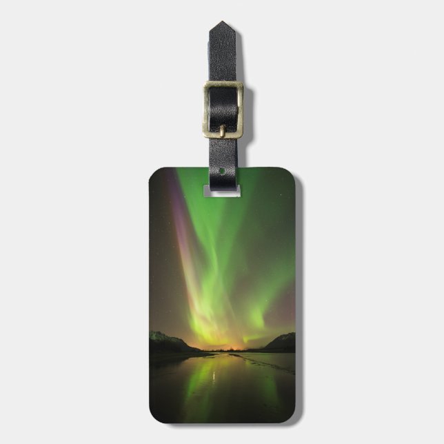 mehrfarbig Aurora Gepäckanhänger (Vorderseite vertikal)