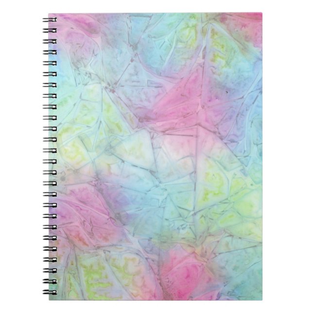 Mehrfarbig-Blur-Spiral-Notebook Notizblock (Vorderseite)