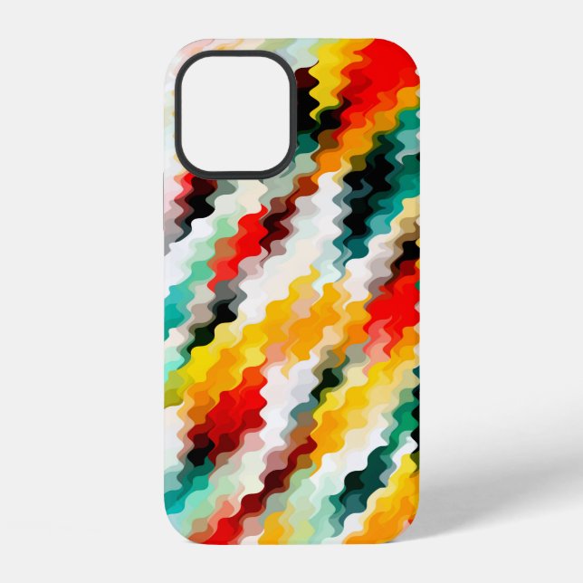 Mehrfarbig iPhone 12 Hülle (Rückseite)