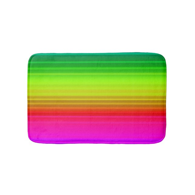 mehrfarbig, Regenbogen Badematte (Vorderseite)