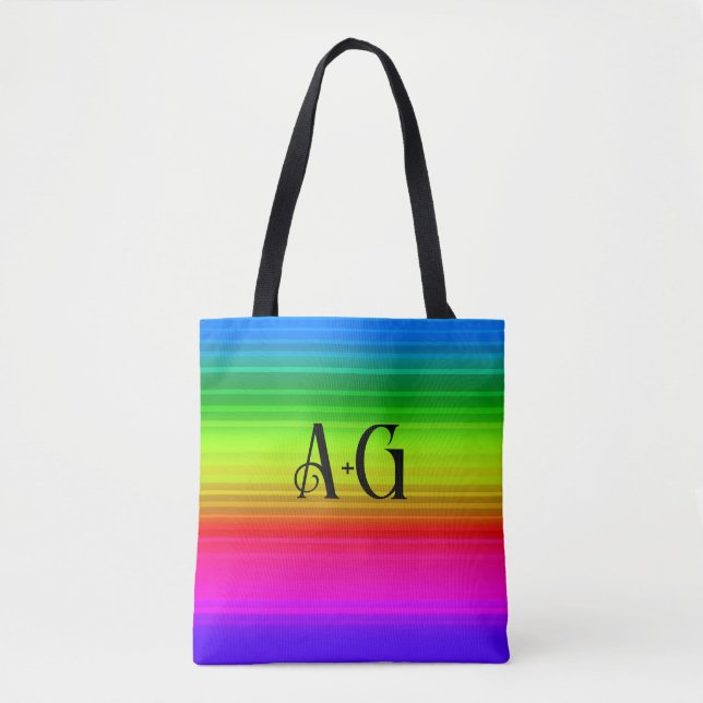 mehrfarbig, Regenbogen Tasche (Vorderseite)
