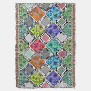 mehrfarbig , rustikal , Patchwork , Patchwork , Pa Decke