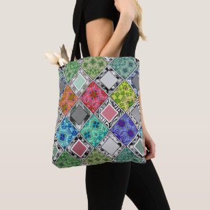 mehrfarbig , rustikal , Patchwork , Patchwork , Pa Tasche
