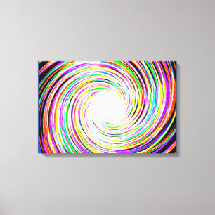 Mehrfarbig Spark Swirl Leinwand