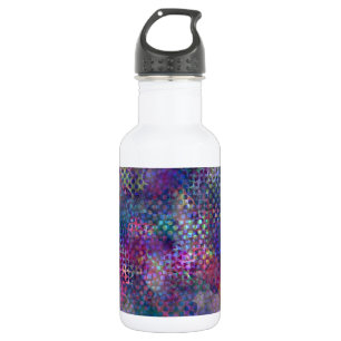Mehrfarbige abstrakte Digital-Kunst Trinkflasche