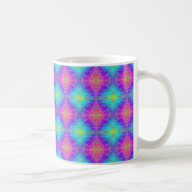 Mehrfarbige Abstrakte Gemusterte Tasse (Rechts)