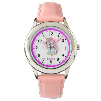 Mehrfarbige, adorable Unicorn-Kinder Armbanduhr