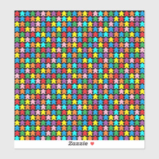 mehrfarbige Äpfel Aufkleber