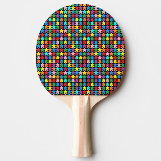 Mehrfarbige Äpfel Tischtennis Schläger (Vorderseite)