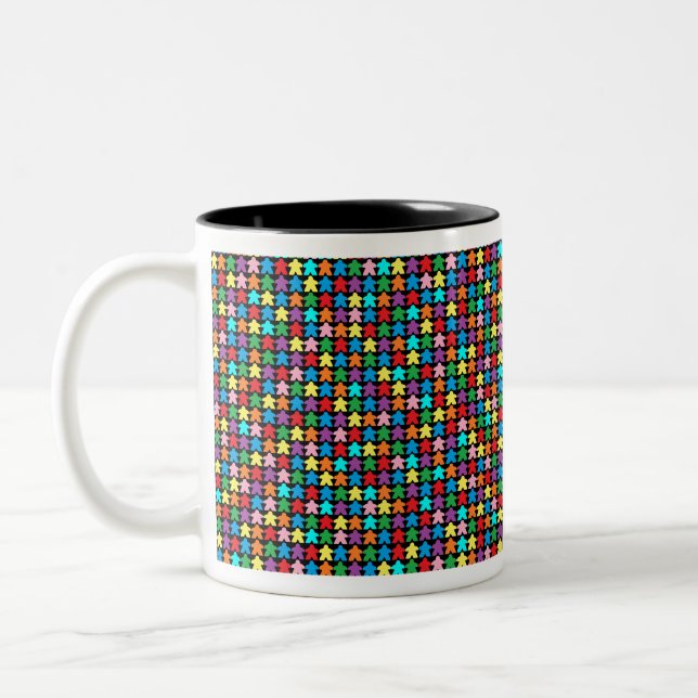 Mehrfarbige Äpfel Zweifarbige Tasse (Links)