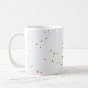 Mehrfarbige Ballondarstellung Kaffeetasse