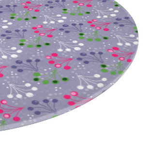 Mehrfarbige Beerenstromretro 60er Schneidebrett