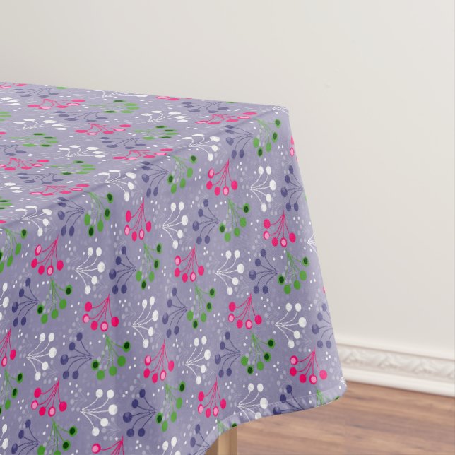 Mehrfarbige Beerenstromretro 60er Tischdecke (Beispiel)