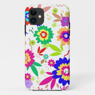 mehrfarbige Blume und Blätter Case-Mate iPhone Hülle