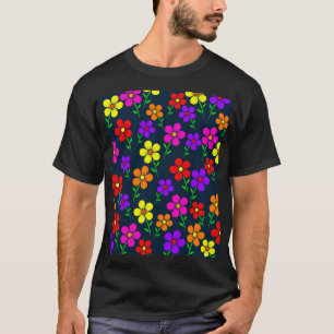 Mehrfarbige Blumen Blumenmuster-34654 T-Shirt