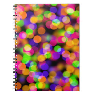Mehrfarbige Bokeh-Lichter Notizblock