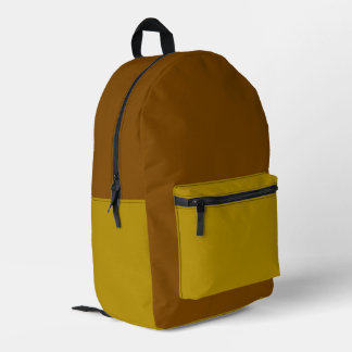 Mehrfarbige braune Umhängetasche Bedruckter Rucksack