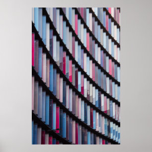 mehrfarbige Bücher im Rack Poster