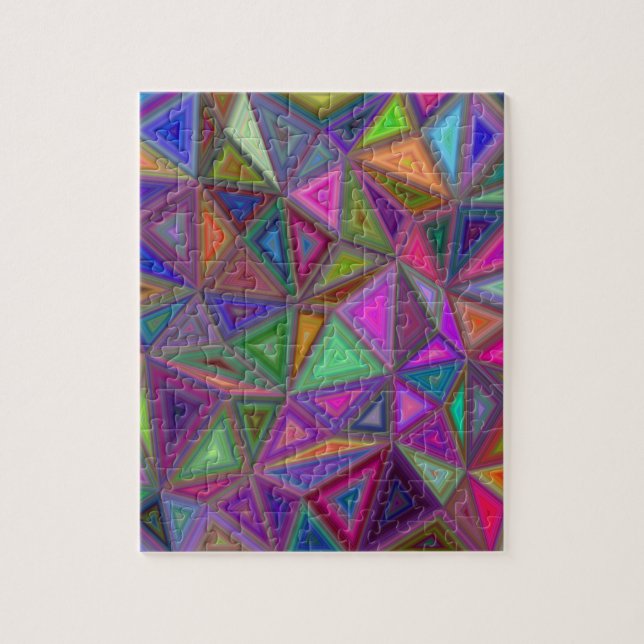 Mehrfarbige chaotische Dreiecke (Vertikal)