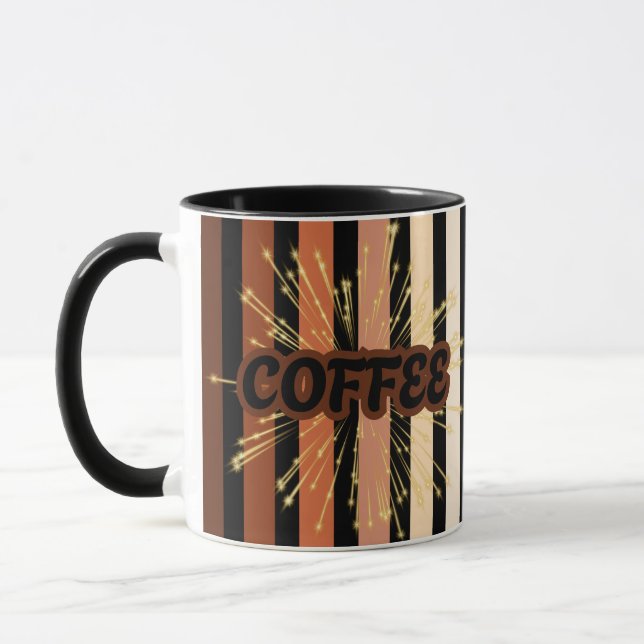 Mehrfarbige Coffee-Tasse Tasse (Links)